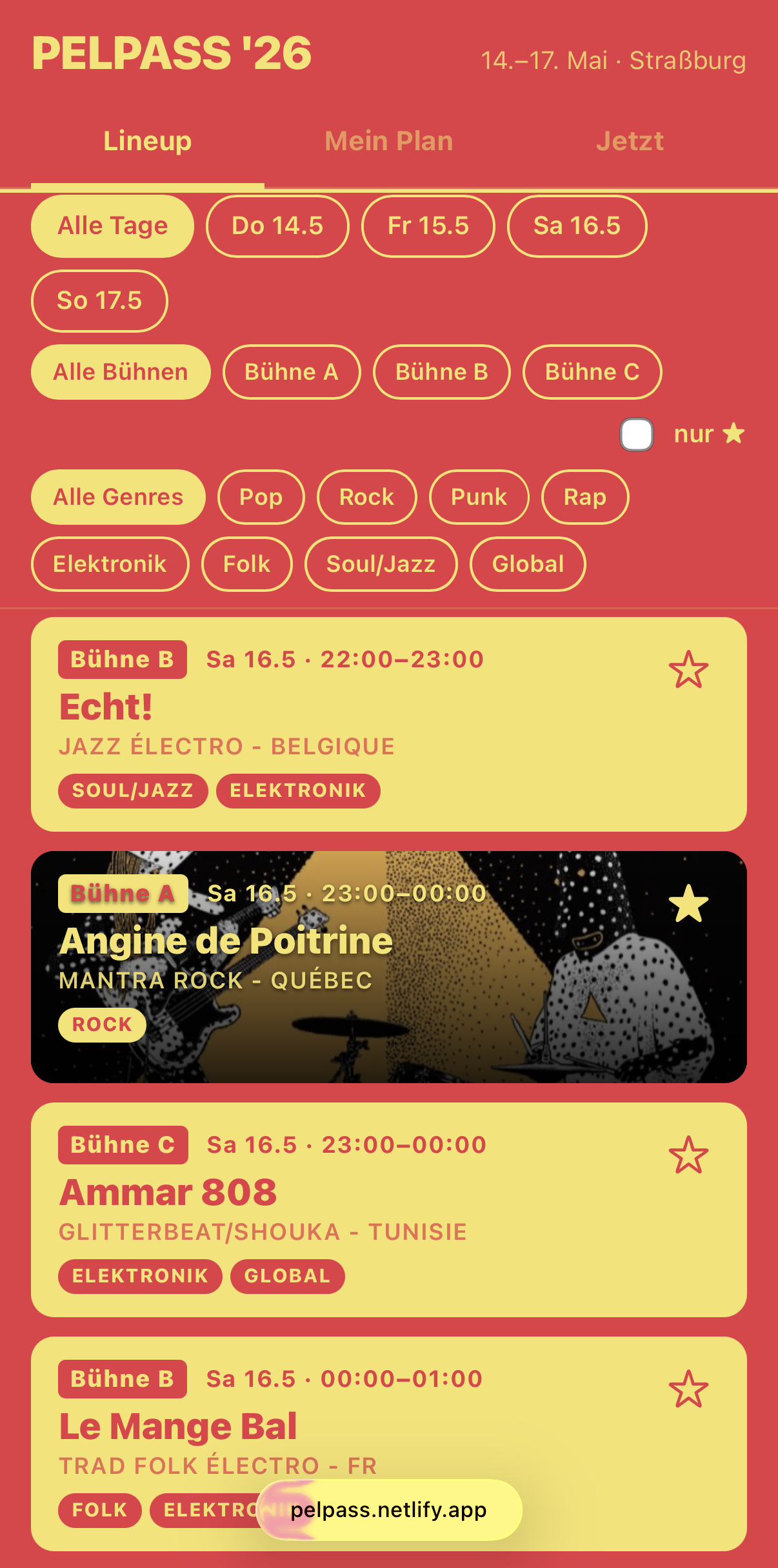 Die Festival-App, 12.05.2026