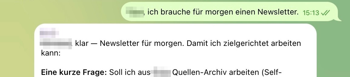 Der Auftrag an den Agenten, 29.05.2026, 15:13