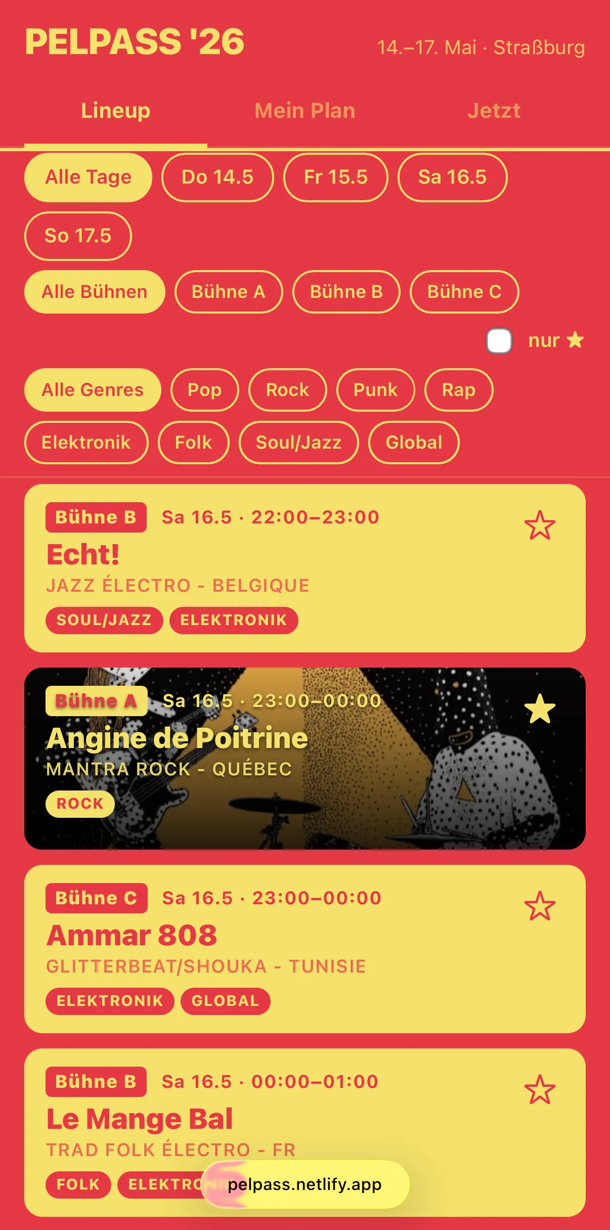 Die Festival-App, 12.05.2026