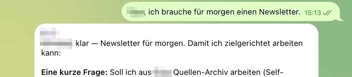Der Auftrag an den Agenten, 29.05.2026, 15:13